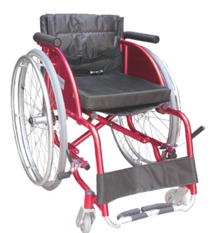 silla deportiva roja